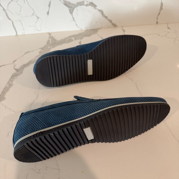 FABI Men\'s BLUE SUEDE FLAT  SUMMER LOAFERS $500 main image 9